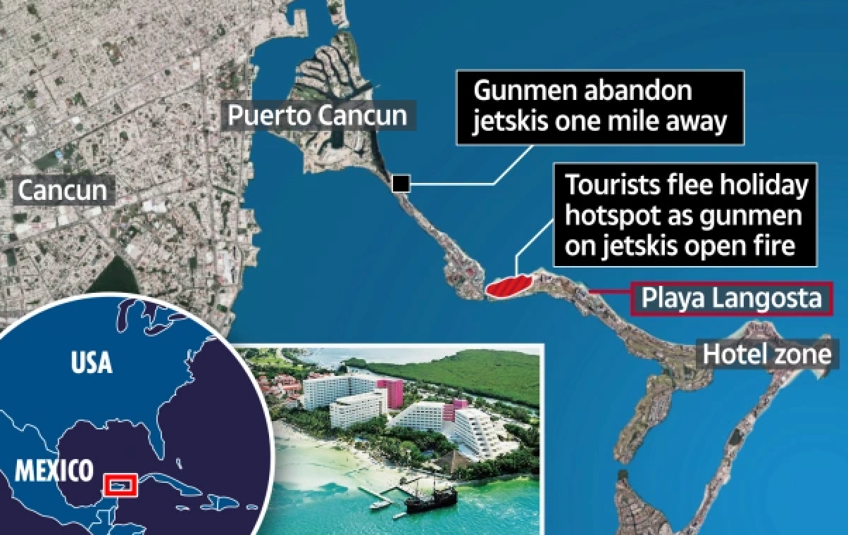 Tropical Warzone: Gunmen On Jet Skis Open Fire At Cancun Beach Resort