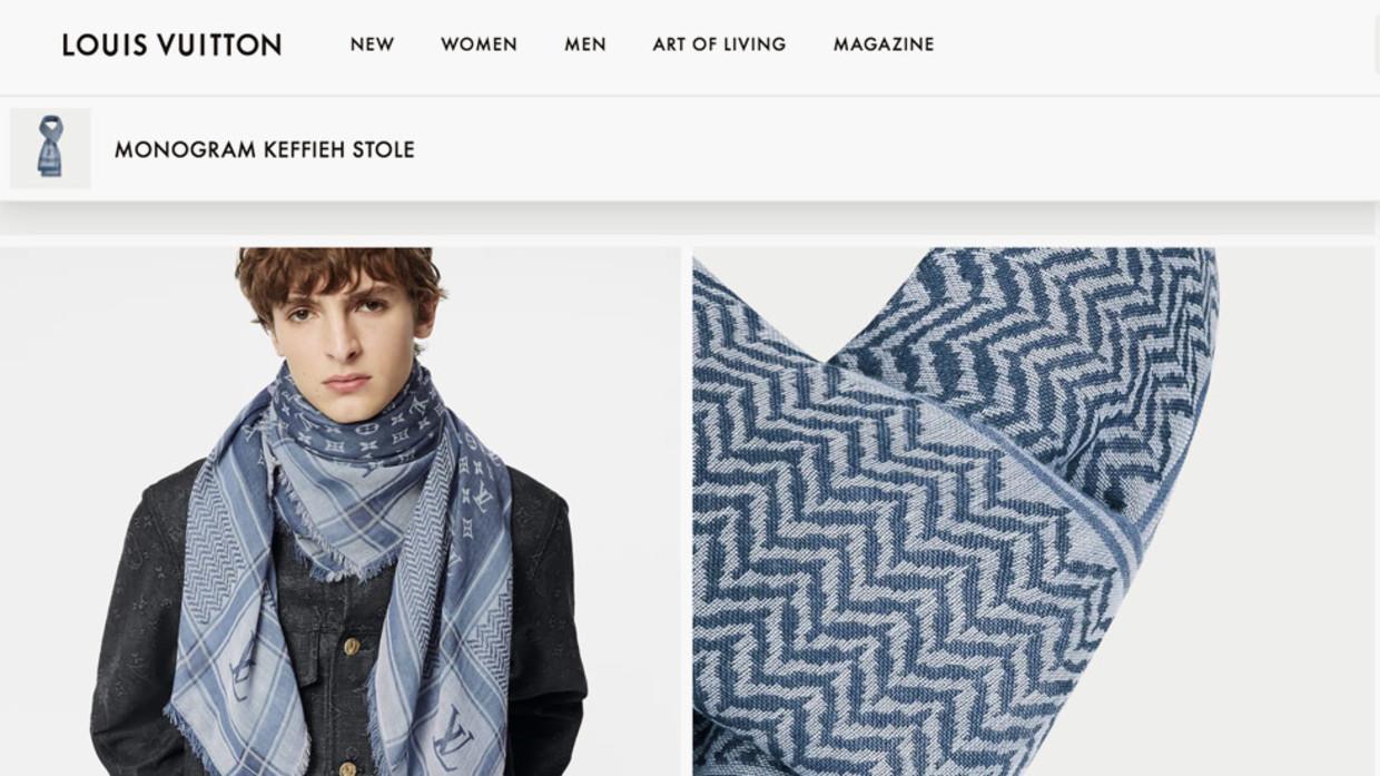 Louis Vuitton sotto tiro per la contraffazione del velo palestinese  \