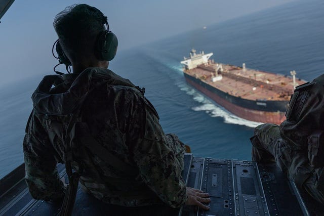 Iran Says Tanker On Fire After Mine Strike, Following US Commander's Rare Hormuz Flyover